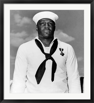 Framed Doris Dorie Miller, a Cook in the US Navy Print