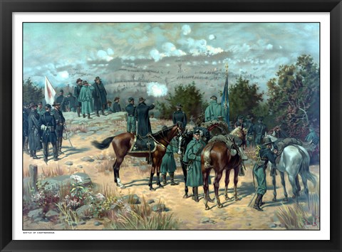 Framed Battle of Missionary Ridge Print