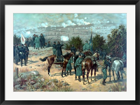 Framed Battle of Missionary Ridge Print