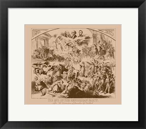 Framed End of the Republican Party - Vintage Print