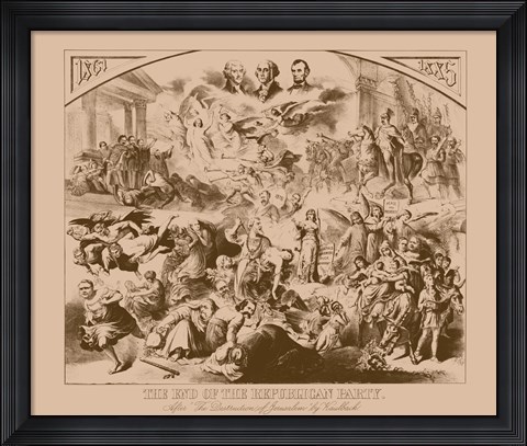 Framed End of the Republican Party - Vintage Print