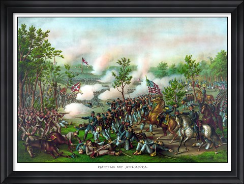 Framed Battle of Atlanta Print