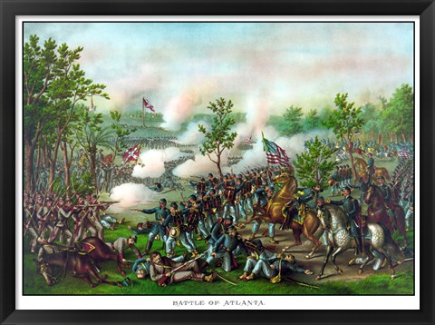 Framed Battle of Atlanta Print