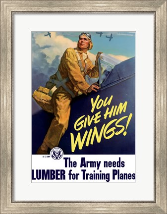 Framed You Give Him Wings Print