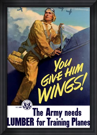 Framed You Give Him Wings Print
