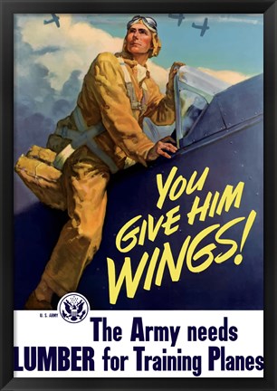 Framed You Give Him Wings Print