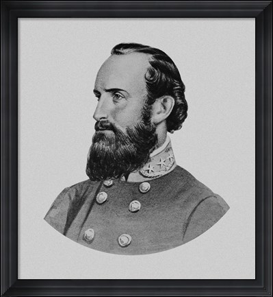 Framed General Thomas Stonewall Jackson Print