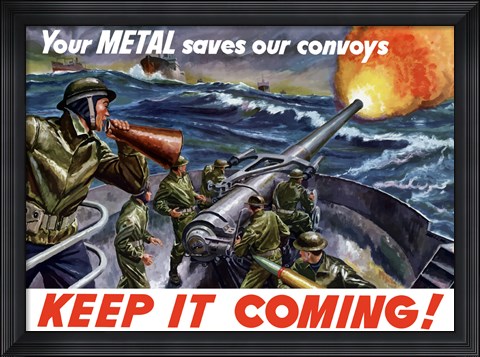 Framed Keep It Coming - Metal Saves Convoys Print