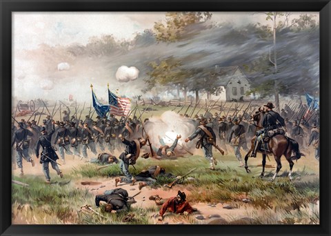 Framed Battle of Antietam Print