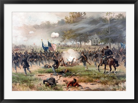 Framed Battle of Antietam Print
