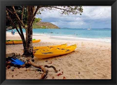 Framed Cinnamon Bay on the Island of St John, US Virgin Islands Print