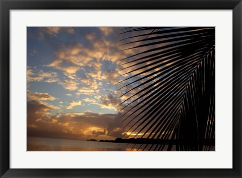 Framed USVI, StThomas, Lindergh Bay, Emerald Beach Print