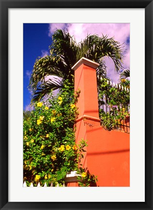 Framed Charlotte Amalie, St Thomas, Caribbean Print