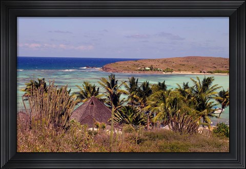 Framed St Jean Beach, St Barts Island, Caribbean Print