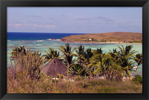 Framed St Jean Beach, St Barts Island, Caribbean Print