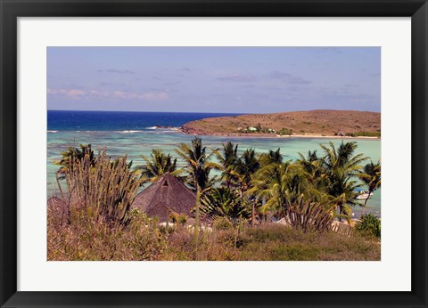 Framed St Jean Beach, St Barts Island, Caribbean Print