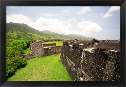 Framed Brimstone Hill Fortress, Built 1690-1790, St Kitts, Caribbean Print