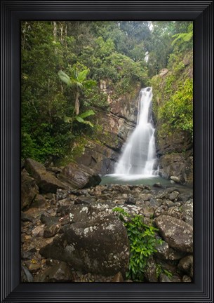 Framed Puerto Rico, El Yunque, La Mina Waterfalls Print