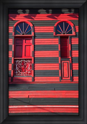 Framed Puerto Rico, Plaza Las Delicias, firehouse museum Print