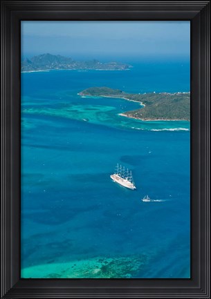 Framed Tobago Cays, St Vincent and the Grenadines Print
