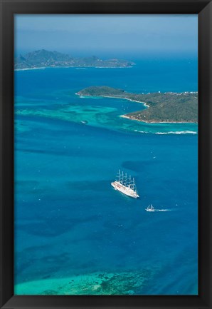 Framed Tobago Cays, St Vincent and the Grenadines Print