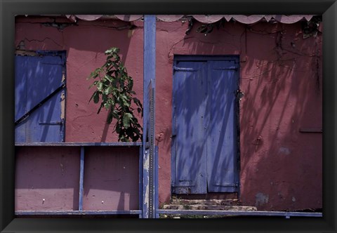 Framed Front Porch on Saint Croix, Caribbean Print