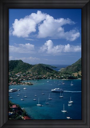 Framed French West Indies, Isle des Saintes, Bourg harbor Print