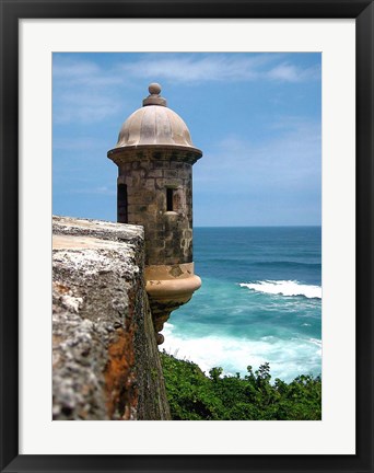 Framed Puerto Rico, San Juan, Fort San Felipe del Morro Print