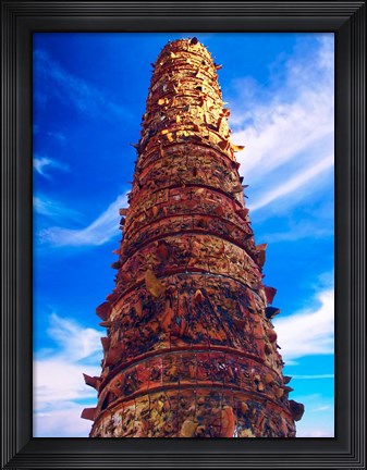Framed View of El Totem in Plaza del Totem, San Juan, Puerto Rico, Print