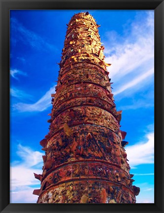 Framed View of El Totem in Plaza del Totem, San Juan, Puerto Rico, Print