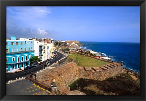 Framed Famous El Morro Castle, Old San Juan, Puerto Rico Print