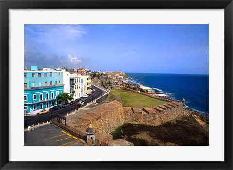 Framed Famous El Morro Castle, Old San Juan, Puerto Rico Print