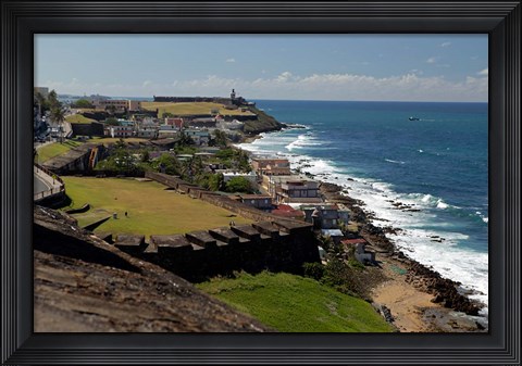 Framed Puerto Rico, San Juan View from San Cristobal Fort Print