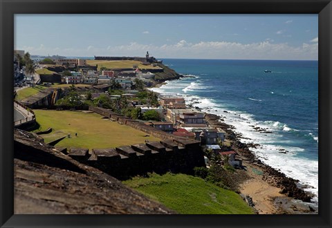 Framed Puerto Rico, San Juan View from San Cristobal Fort Print