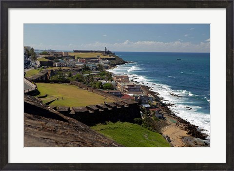 Framed Puerto Rico, San Juan View from San Cristobal Fort Print