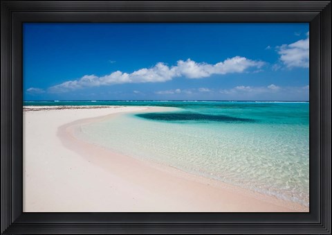 Framed Sandy Point, Little Cayman, Cayman Islands, Caribbean Print