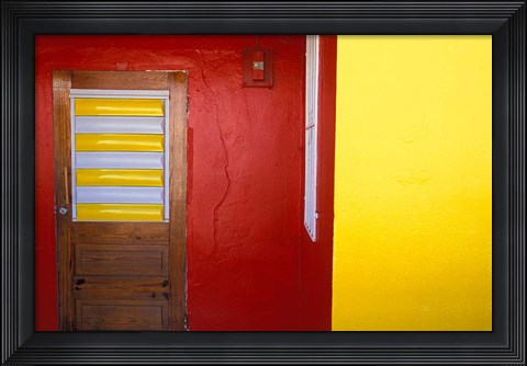 Framed Architectural Details, St Martin, Caribbean Print