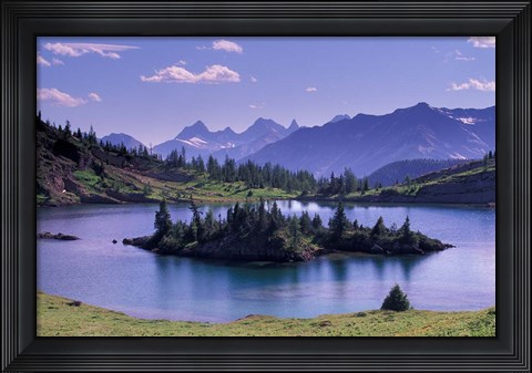 Framed Sunshine Region, Island lake, Banff National Park, Alberta, Canada Print