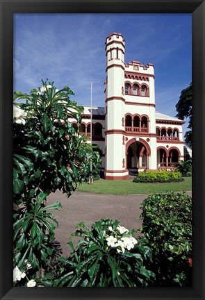 Framed Magnificent Seven Mansions, Port of Spain, Trinidad, Caribbean Print