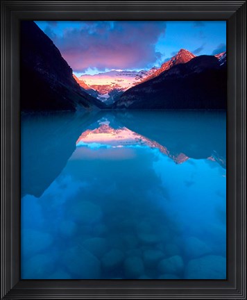 Framed Alberta, Banff NP, Victoria Glacier, Lake Louise Print