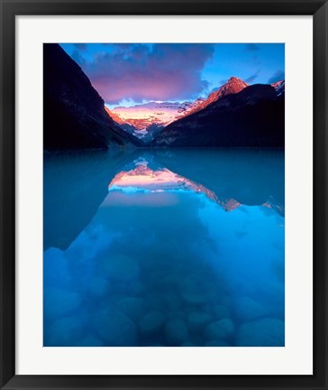 Framed Alberta, Banff NP, Victoria Glacier, Lake Louise Print