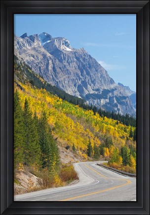 Framed Canada, Alberta, Jasper NP Scenic of The Icefields Parkway Print