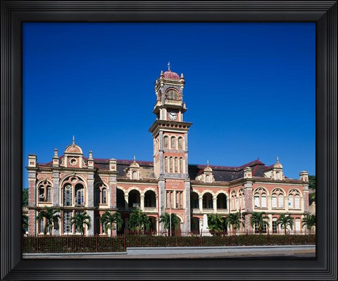 Framed Buildings in St James, Port of Spain, Trinidad, Caribbean Print