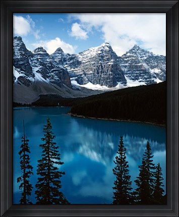 Framed Lake Moraine, Banff National Park, Alberta, Canada Print