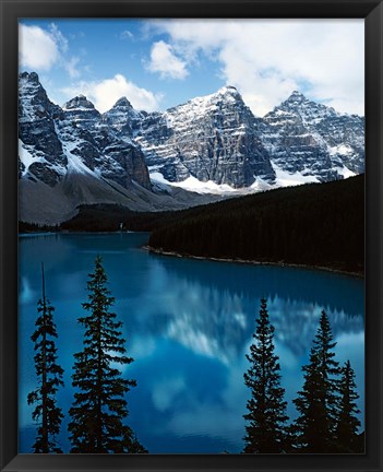 Framed Lake Moraine, Banff National Park, Alberta, Canada Print