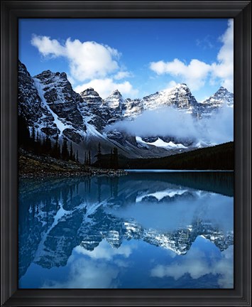 Framed Valley of Ten Peaks, Lake Moraine, Banff National Park, Alberta, Canada Print