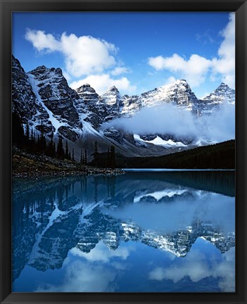 Framed Valley of Ten Peaks, Lake Moraine, Banff National Park, Alberta, Canada Print
