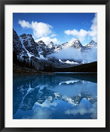 Framed Valley of Ten Peaks, Lake Moraine, Banff National Park, Alberta, Canada Print