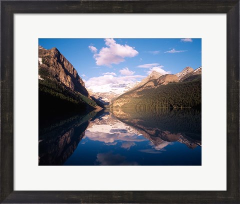 Framed Lake Louise, Mt Victoria, Victoria Glacier, Banff National Park, Alberta, Canada Print