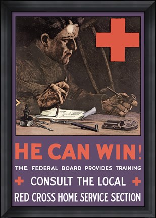 Framed He Can Win! Print